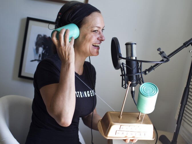 Lea Thau is the creator and host of "Strangers," the winner of our third annual KPCC Public Radio Bracket Madness. Thau records "Strangers" from her Silverlake home.