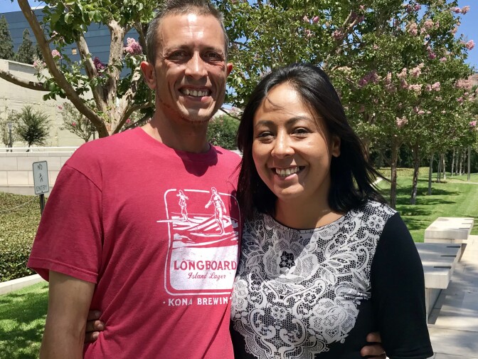 Bejuique Shambow and Bobby Austin had been homeless for nearly three years when they were evicted from the Santa Ana riverbed encampment. Since then, they've been working hard to put their lives back together. 