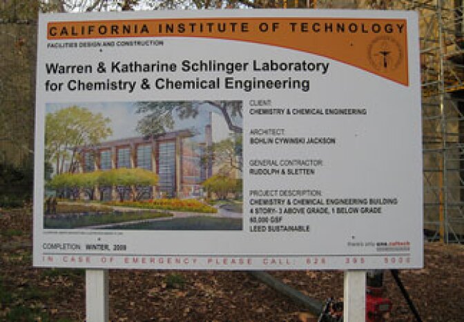 The large windows will allow students to see chemists and chemical engineers working side-by-side on new polymers and chemical research.