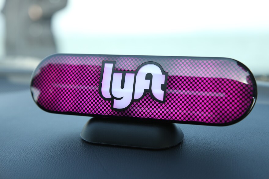 SAN FRANCISCO, CA - JANUARY 31:  An Amp sits on the dashboard of a Lyft driver's car on January 31, 2017 in San Francisco, California.  (Photo by Kelly Sullivan/Getty Images for Lyft)