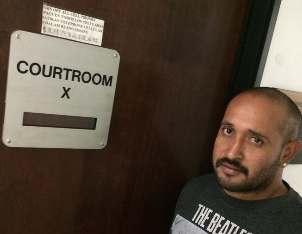 Juan Carlos Guido, outside the immigration court in Los Angeles, where his 14-year-old son faced a federal judge Thursday.