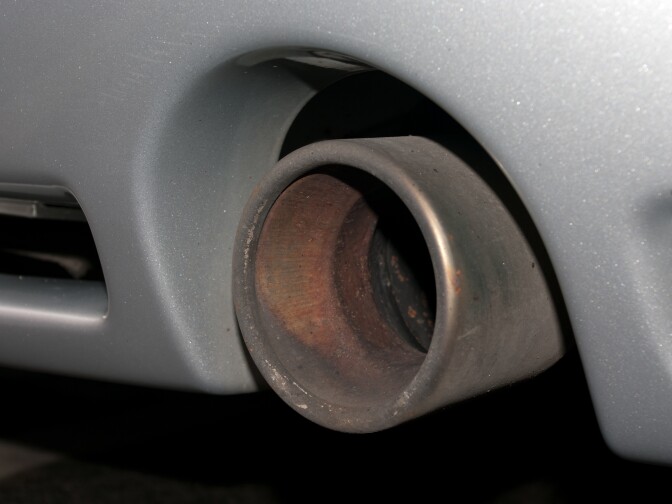 File: Dirty tailpipe