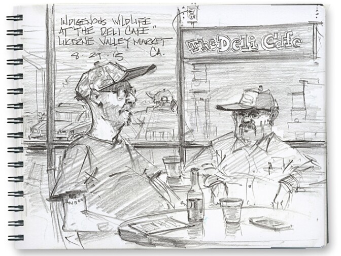 A sketch of the Lucerne Valley deli.