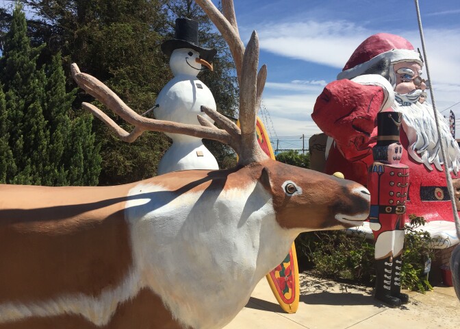 Rudolph the Red-Nose Reindeer in Oxnard. 
