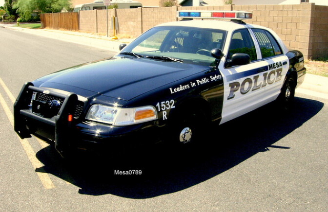 Mesa Police car.