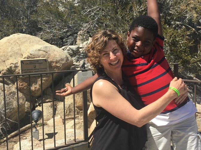 Allison Moore and her son Matthew.