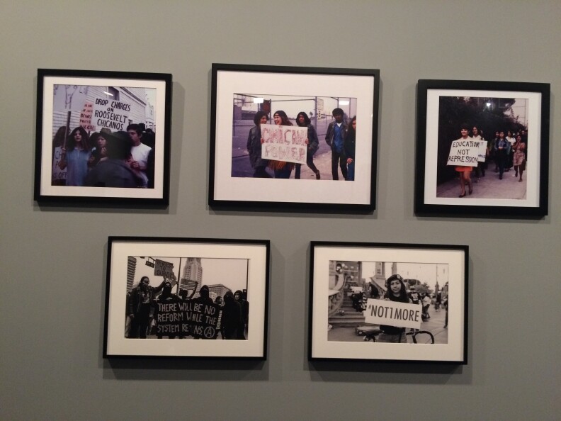 Photographs taken 40 years apart by Oscar Castillo and Rafael Cardenas show comparisons in resistance strategies among youth. 