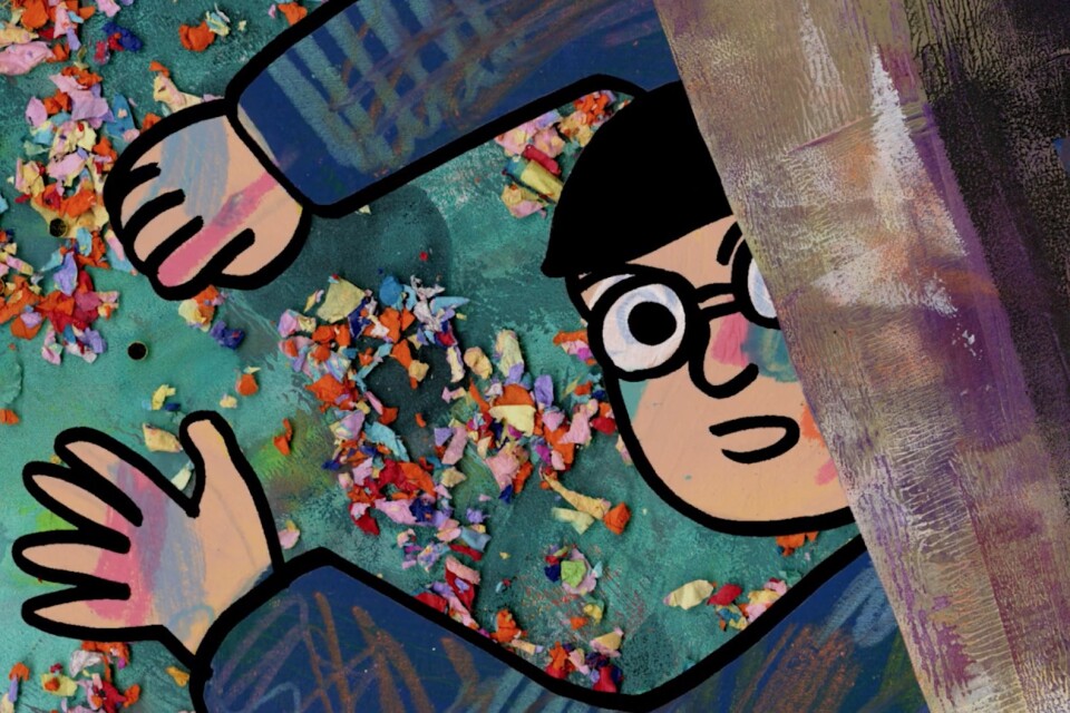 While mostly hand-drawn, Shaw's film also uses a combination of photographic elements.