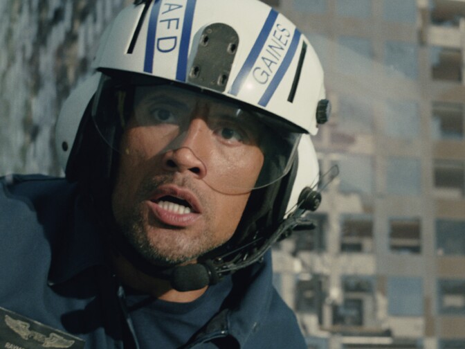 Dwayne Johnson stars in "San Andreas," about a massive earthquake that hits California. The movie opens May 29, 2015.