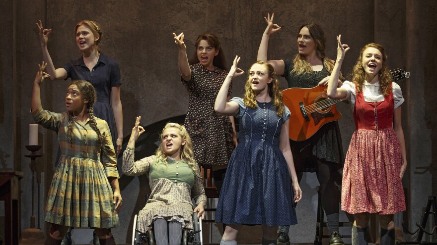 In the new Deaf West production of <em>Spring Awakening</em>, the deaf lead actors have doubles in the background who speak and sing for them, and everyone signs.