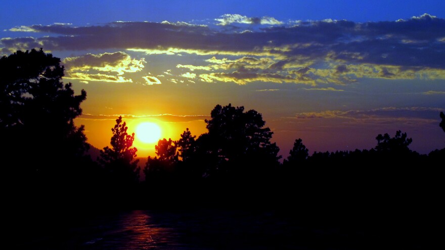 Sunset as seen from Highway 2 in the Angeles National Forest.