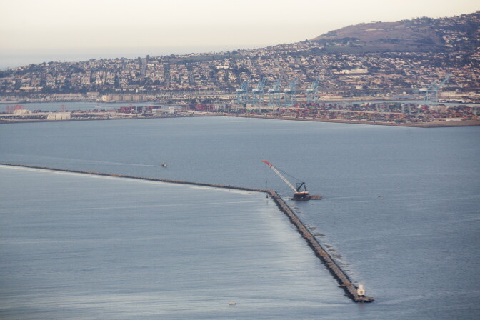 The Port of Long Beach as seen on Thursday morning, Jan. 21, 2016.