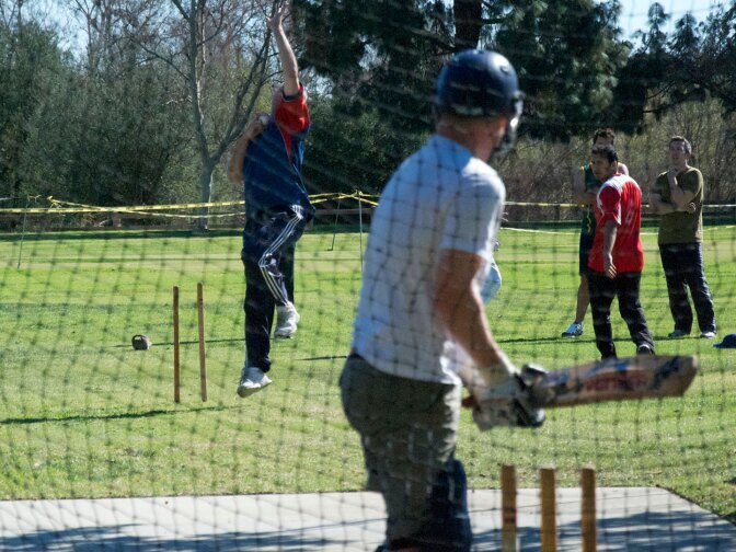 Bowling is to cricket what pitching is to baseball. The difference: Instead of throwing the ball, bowlers release it during an uninterrupted motion.