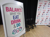 The campaign to decrease calorie consumption will center around ads and in-store signage encouraging customers to "balance what you eat, drink and do."