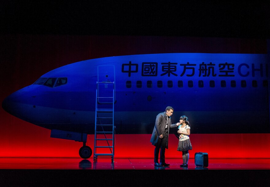 Conrad Ricamora and Kendyl Ito in the world premiere of David Henry Hwang and Jeanine Tesori’s “Soft Power” at Center Theatre Group/Ahmanson Theatre. Directed by Leigh Silverman and choreographed by Sam Pinkleton; Soft Power; runs through June 10; 2018. For tickets and information; please visit CenterTheatreGroup.org or call (213) 972-4400. Media Contact: CTGMedia@CTGLA.org / (213) 972-7376. Photo by Craig Schwartz.