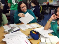 Hughgett Mendoza, left, Brittany Loew, and students throughout California will be tested this spring based on their Common Core learning.