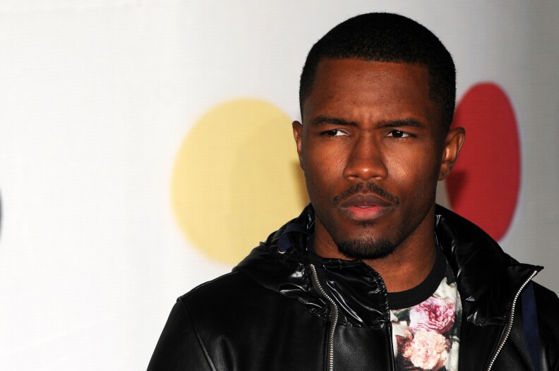 Frank Ocean attends the Brit Awards at the 02 Arena on February 20, 2013 in London, England.