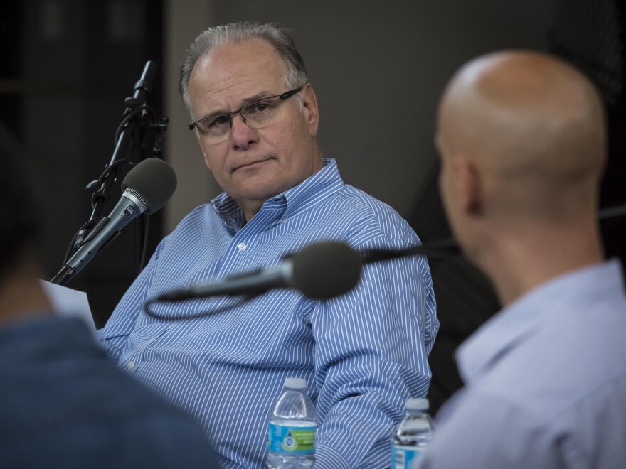 AirTalk host Larry Mantle at Across the Divide 2.