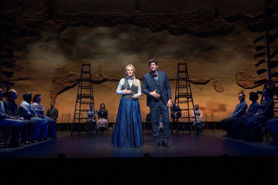 Jane Kaczmarek and Troy Kotsur in Our Town at Pasadena Playhouse.
