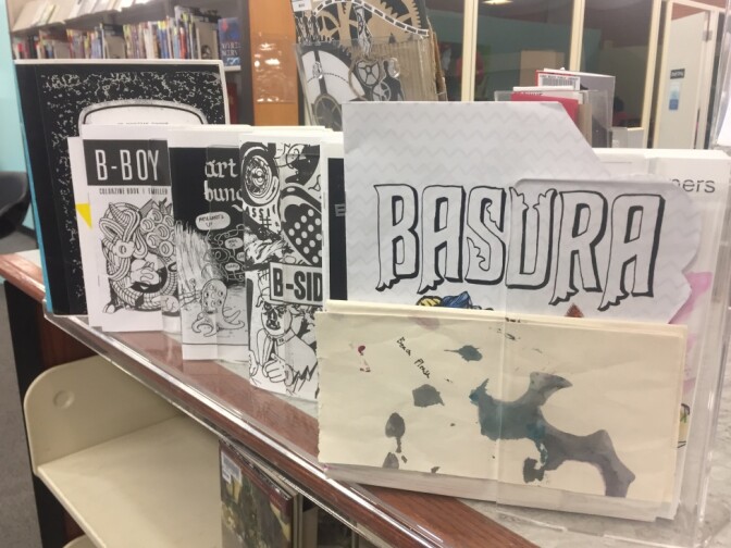 There are almost 1,000 zines in the zine collection at the Main Library in Long Beach.