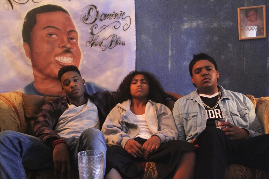 (L to R) Christopher Meyer, Jahking Guillory and Christopher Jordan Wallace star in "Kicks."