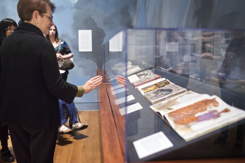 A 1 p.m. gallery tour takes place inside "The Snowy Day" exhibition on Thursday, May 8.