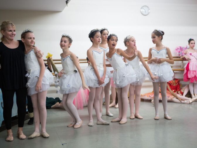Allegra Clegg, left, is Westside Ballet's Executive director and Yvonne Mounsey's daughter. Clegg says she hears the voice of her mother all the time when she's going through rehearsals.