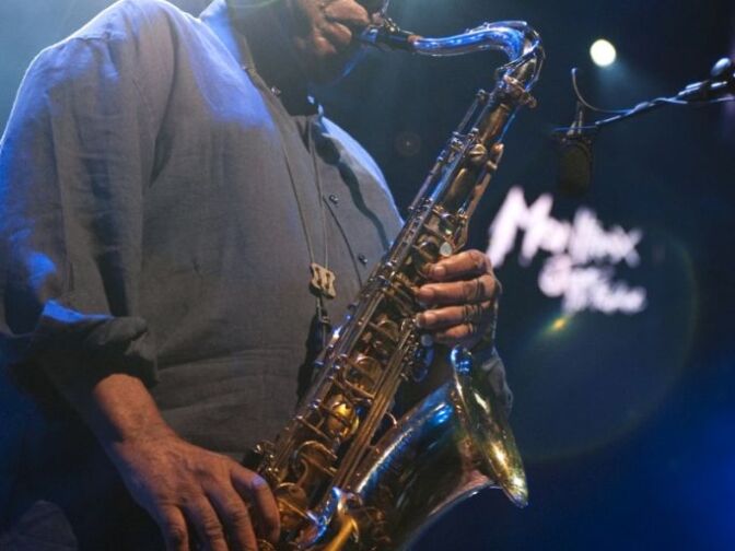 US saxophonist and jazz composer Wayne Shorter performs during the "Tribute to Miles" night at the 45th Montreux Jazz Festival on July 13, 2011 in Montreux.