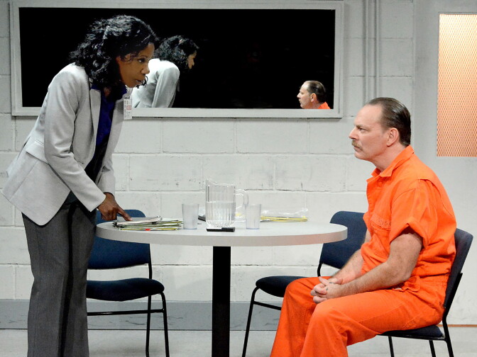 Bo Foxworth and Judy Moreland star in the Fountain Theatre's production of "Building The Wall."