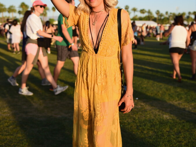 INDIO, CA - APRIL 15:  A festivalgoer attends day 2 of the 2017 Coachella Valley Music & Arts Festival Weekend 1 at the Empire Polo Club on April 15, 2017 in Indio, California.  (Photo by Emma McIntyre/Getty Images for Coachella)