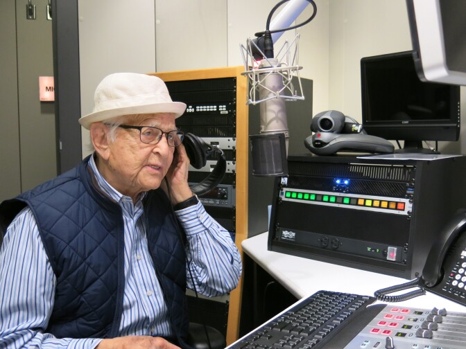 Norman Lear at the NPR studios in Culver City, CA.