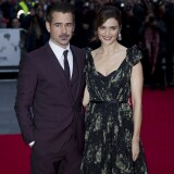 Irish actor and Colin Farrell (L) and British actress Rachel Weisz (R) arrive to attend the premiere of the film "The Lobster", during the BFI London Film Festival in London on October 13, 2015. AFP PHOTO / JUSTIN TALLIS        (Photo credit should read JUSTIN TALLIS/AFP/Getty Images)