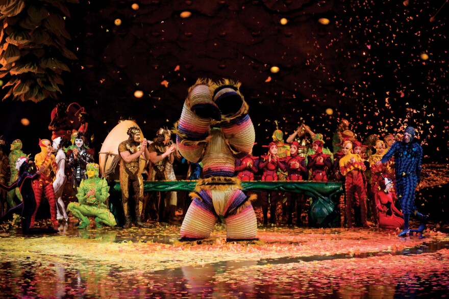 French-Canadian fashion designer Liz Vandal calls her costume design “organic origami.” Ovo opens tonight under the big top – or Grand Chapiteau – at the Santa Monica Pier. 