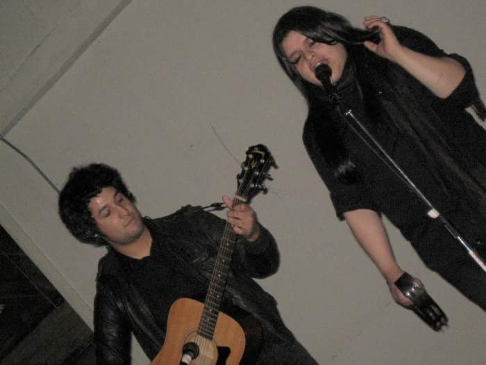 L-R: Alex Ibarra and Drew Arriola-Sands perform as The Glitter Path. Courtesy Drew Arriola-Sands