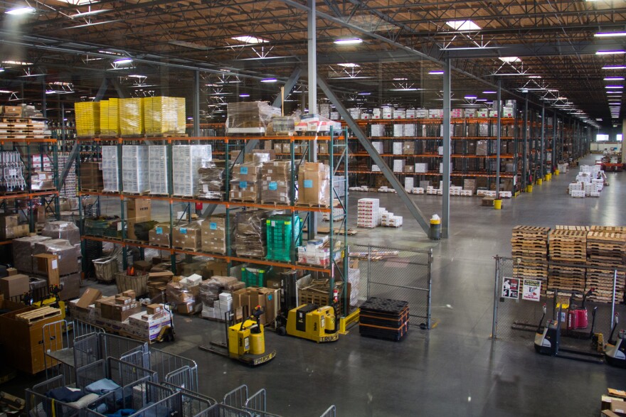 The facility services approximately 1,400 schools, fulfilling more than $100 million in food and supplies orders annually.