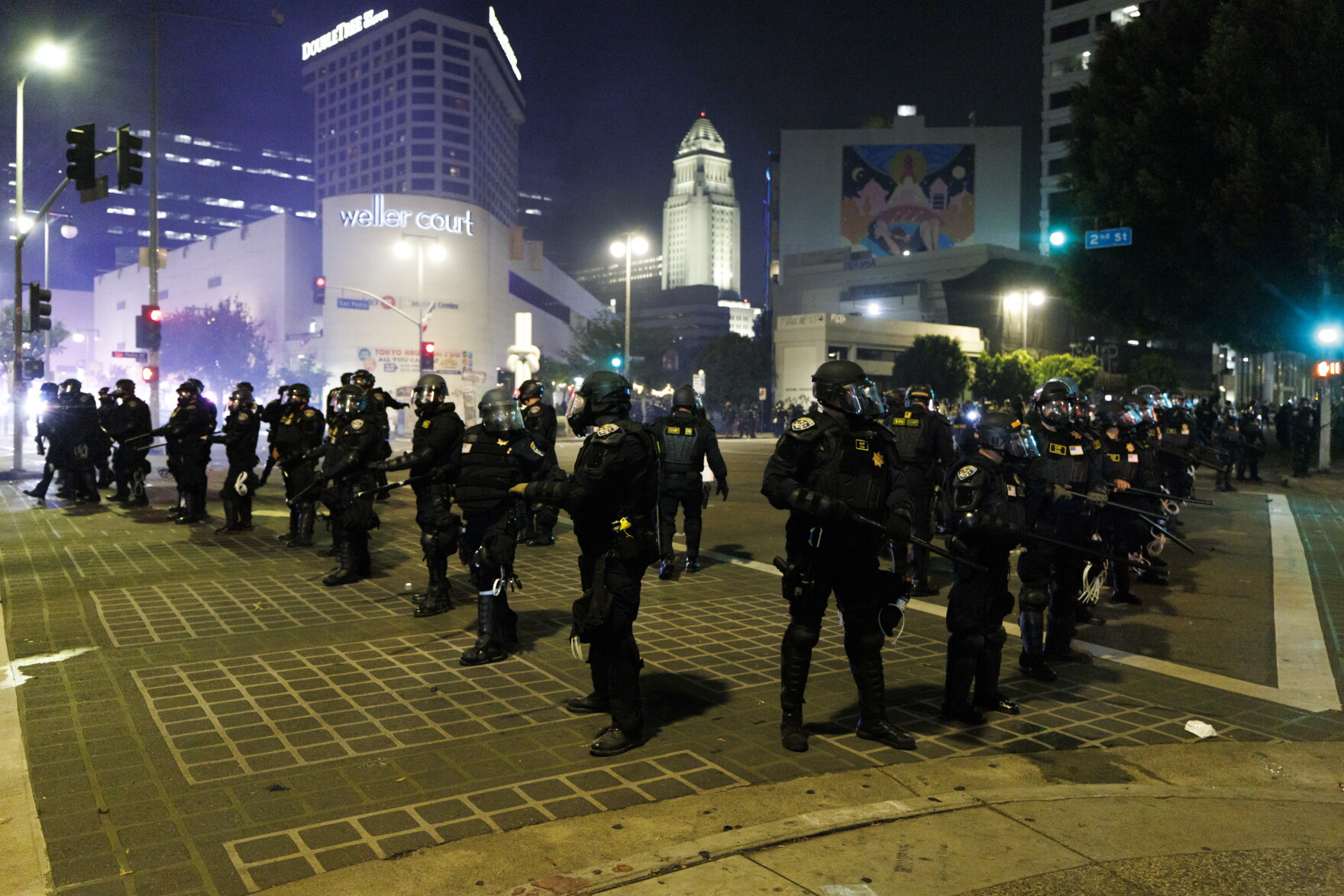 Lapd Riot Control Vehicles LAPD protest response breaks California law, civil rights lawyers say ...