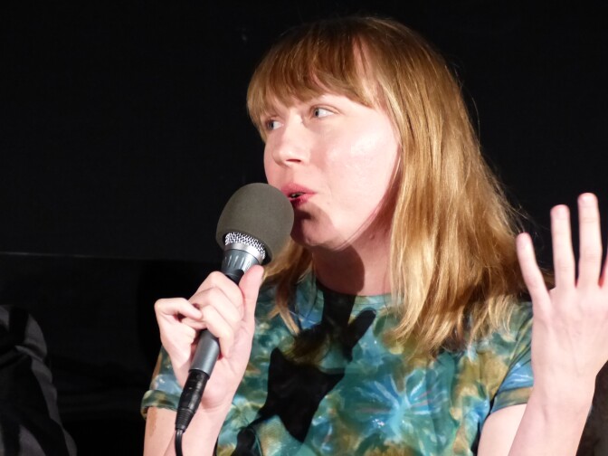 Amy Nicholson, Film Critic for KPCC and Chief Film Critic, MTV News, explains the film "Anomalisa" at AirTalk's Oscars at the Egyptian 2016.