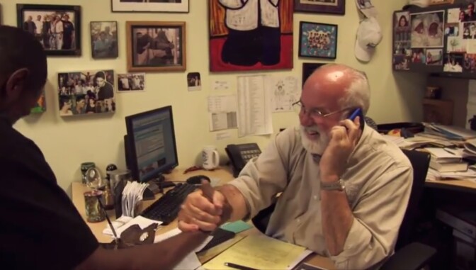 A screencap from the documentary "G-Dog," one of the films distributed under the American Film Showcase program of the University of Southern California, funded by the U.S. State Department.