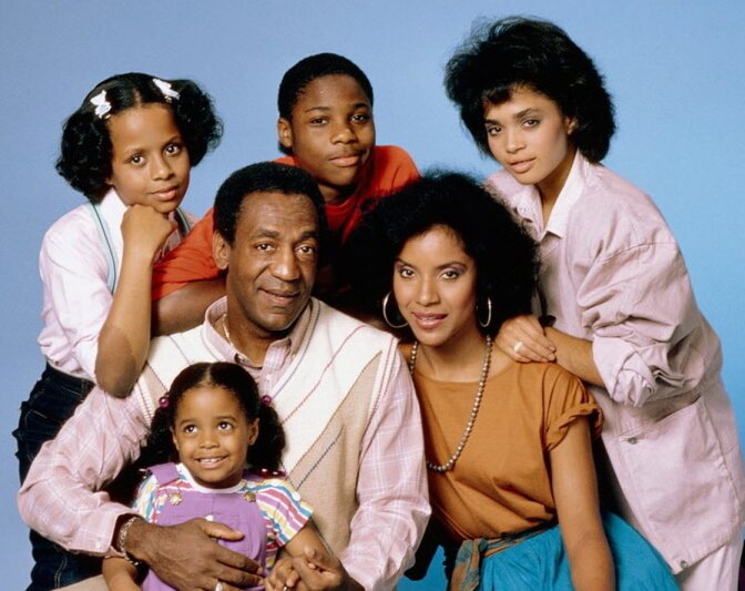 The original cast of The Cosby Show. 
