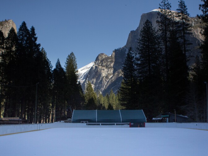 The National Park Service's Merced River Master Plan requires Yosemite's planners to consider the impact of commercial services in the river corridor. That would force the ice skating rink to close. 