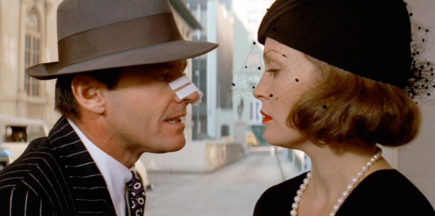 Jack Nicholsen and Faye Dunaway in a scene from "Chinatown."