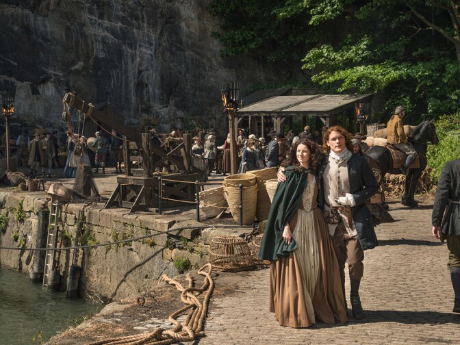 Still from the Starz series "Outlander."