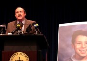 Riverside County District Attorney Paul Zellerbach speaks to reporters on March 15, 2011, after accepting a plea deal from attorneys for convicted killer Joseph Duncan.