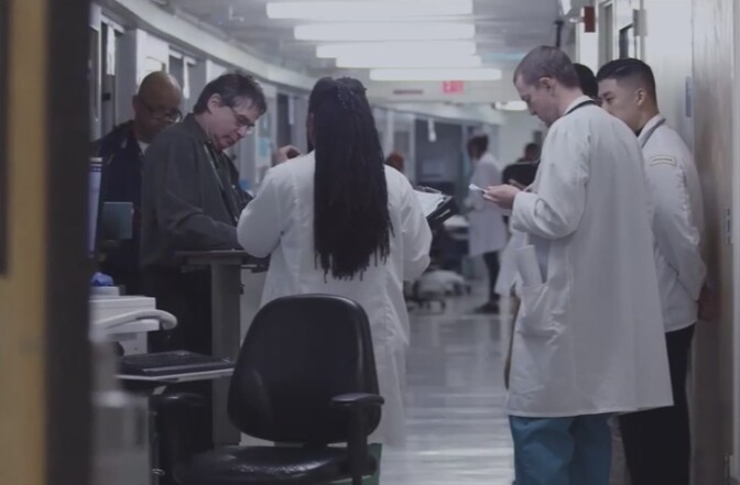 Scene from the documentary "Extremis."