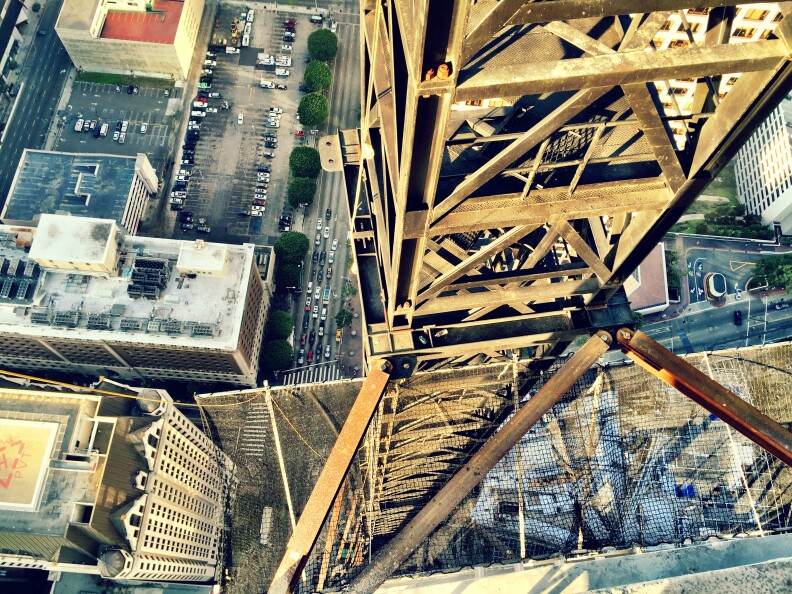View from the 69th floor of the Wilshire Grand in Downtown Los Angeles