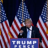 Republican presidential nominee Donald Trump speaks during a campaign rally on August 31, 2016 in Phoenix, Arizona. 