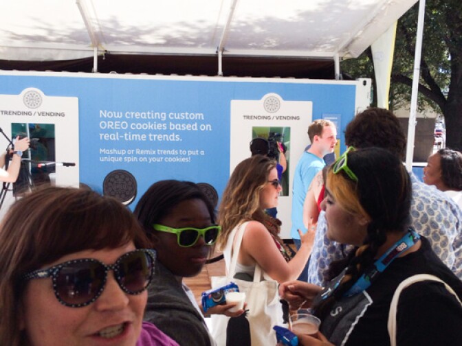 The line to 3D print an Oreo was up to three hours long.
