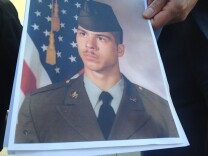 A photo of Brian Newt Beaird during his days in the Army. He was fatally shot by the LAPD at the end of a car chase.