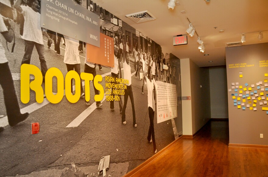 Title wall: "Roots", Chinese American Museum 