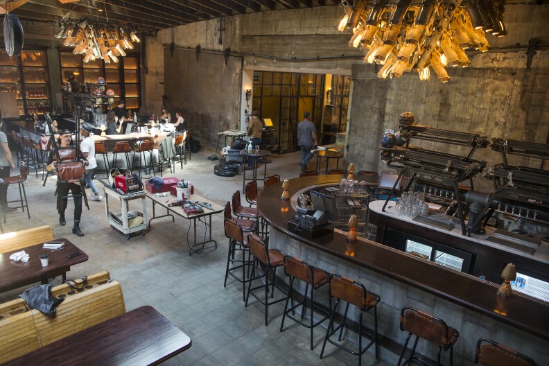 The newly renovated Highland Park Bowl will serve cocktails and wood-fire pizza. The space first opened in the 1920s and was a popular place to go during prohibition.